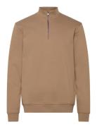 Onsconnor Reg 1/4 Zip Sweat ONLY & SONS Brown