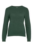 Vidalo O-Neck L/S Knit Top- Noos Vila Green