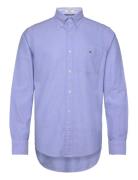 O1. Heather Oxford Check Reg Bd GANT Blue