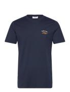 Embroidery Tee S/S Lindbergh Navy