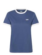 Ringer Tee Lee Jeans Blue