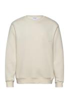 Slhhankie Mid Logo Crew Neck Sweat Ex Selected Homme Cream