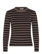 Objester Sli L/S Knit Pullover Noos Object Brown