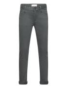 Straight-Fit Cotton Trousers Mango Grey