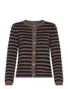 Objester Sli L/S Knit Cardigan Noos Object Brown