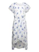 Dress High And Low Chiffon Wit Lindex Blue