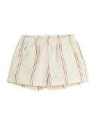 Stripe Y-D Woven Shorts Mini Rodini Cream