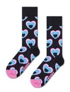 Heart In Heart Sock Happy Socks Black