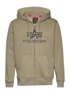 Basic Zip Hoodie Alpha Industries Khaki