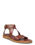 Sandals - Flat - Open Toe - Op ANGULUS Brown