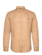 Slim Fit Linen Shirt Polo Ralph Lauren Beige