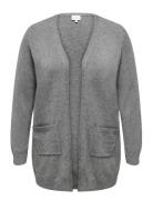 Caresly L/S Open Cardigan Knt ONLY Carmakoma Grey