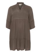 Kcmariana Ami Dress Kaffe Curve Brown