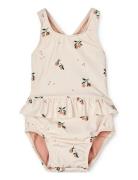 Amina Baby Printed Swimsuit Liewood Cream