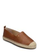 Tumbled Leather-Cameryn Iv-Es-Flt Lauren Ralph Lauren Brown