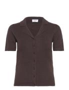 Cotton Linen Knit Top Filippa K Brown