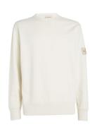 Badge Crew Neck Calvin Klein Jeans White