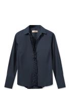 Mmsybel Satin Shirt MOS MOSH Navy