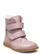 Boots - Flat - With Velcro ANGULUS Pink