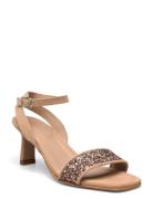 Sandals - Block Heels ANGULUS Beige