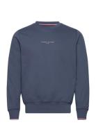 Tommy Logo Tipped Crewneck Tommy Hilfiger Navy