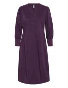 Cuantoinett 3/4 Sleeve Dress Culture Purple