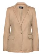 Cotton Twill Blazer Lauren Ralph Lauren Beige