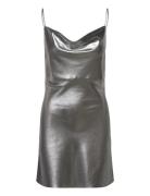 Metallic Mini Slip Dress ROTATE Birger Christensen Silver