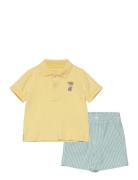 Polo Bear Cotton Polo Shirt & Short Set Ralph Lauren Baby Patterned