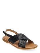 Sandals - Flat - Open Toe - Op ANGULUS Black