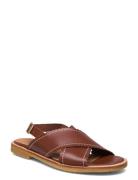 Sandals - Flat - Open Toe - Op ANGULUS Brown