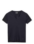 Mmnicole V-Ss Rib Tee MOS MOSH Navy