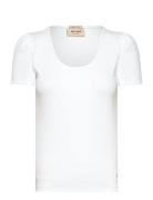 Mmlani O-Ss Rib Tee MOS MOSH White