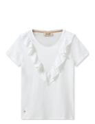 Mmlobo O-Ss Flounce Tee MOS MOSH White