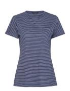 Striped Slub Jersey Pocket Tee Lauren Ralph Lauren Navy