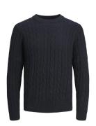 Jjeross Knit Crew Neck Sn Jack & J S Navy