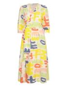 Carnival Print V-Neck Wrapped Dress Bobo Choses Patterned