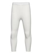 Capri Leggings With Lace Lindex White