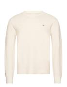 Milano Knit Cotton Butt D C-Neck GANT Cream