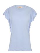 Mmchio Flounce Tee MOS MOSH Blue