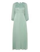 Crepe Satin Maxi Dress By Ti Mo Green