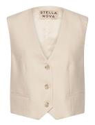 Tailored Tuxedo Vest Stella Nova Cream