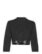 Monogram Logo Cardigan Calvin Klein Black