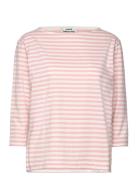 Soft Single Stripe Silje 3/4 Tee Mads Nørgaard Pink