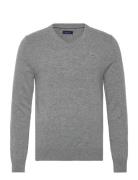 Extrafine Lambswool V-Neck O/S GANT Grey