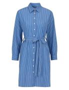 Erica Preppy Stripe Shirtdress Newhouse Blue