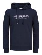 Jjalvis Sweat Hood Jack & J S Navy