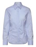 Fitted Cotton Shirt Mango Blue