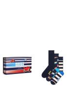 3-Pack Navy Gift Set Happy Socks Navy