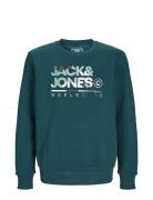 Jjluke Sweat Crew Neck Jnr Jack & J S Green